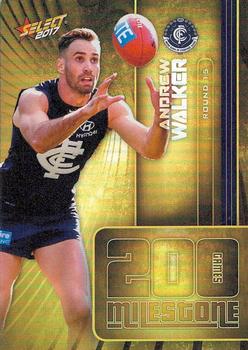 2017 Select Footy Stars - AFL Milestone Games #MG14 Andrew Walker Front